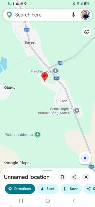 Teren intravilan 1.453 mp cu casă demolabilă – Lada, Teleorman