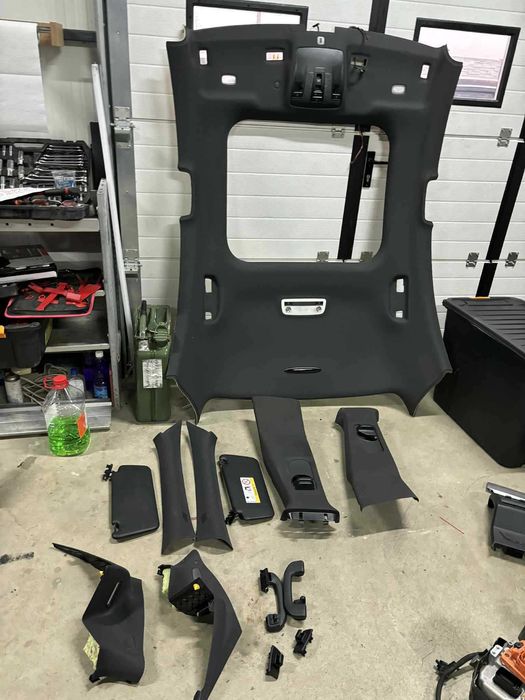 Plafon/Tapiserie plafon neagra cu panoramic Mercedes Cla w117