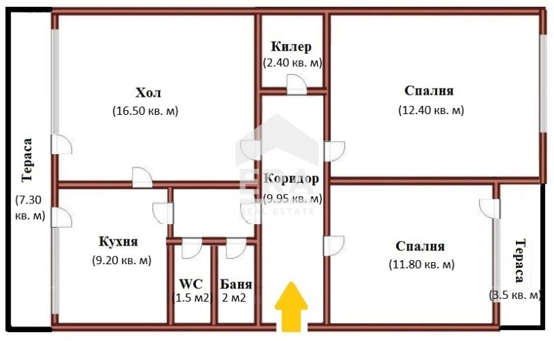 Тристаен апартамент в ж.к. Младост-2, гр. Варна