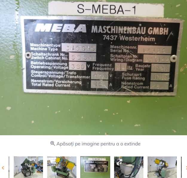 Ferastrae debitat otel ,cu banda  Meba 310