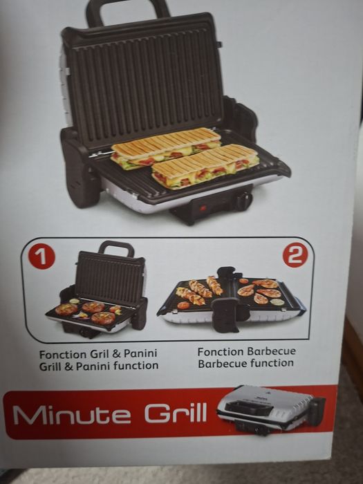 Grătar electric multifuncțional Tefal Minute Grill GC205012.