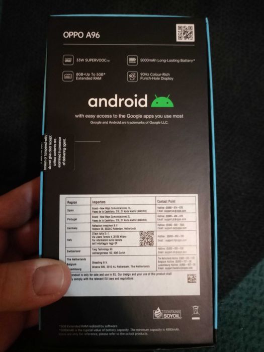 OPPO A96 8GB - 128 GB