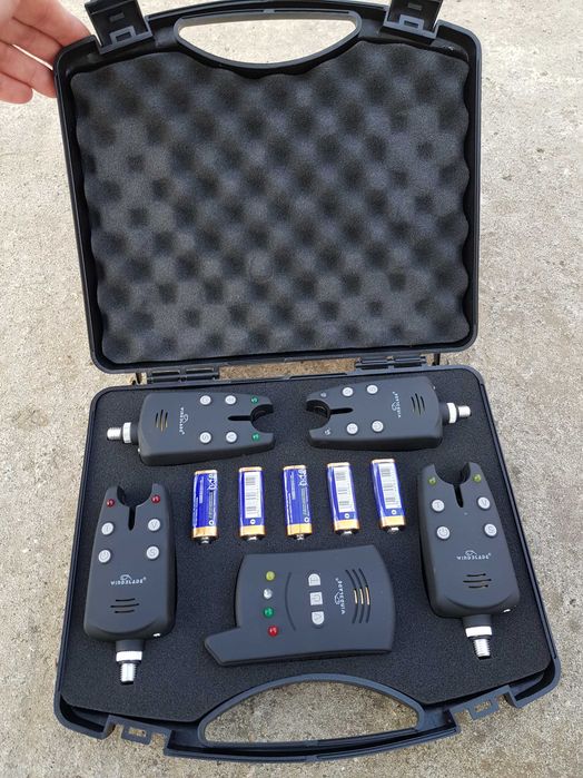 Set 4 Avertizori cu Statie Wind Blade 4 culori si valigeata Model 2