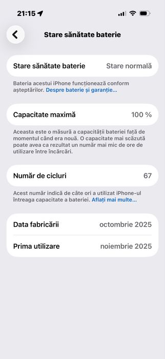 Iphone 17 pro, 256GB, baterie 100%