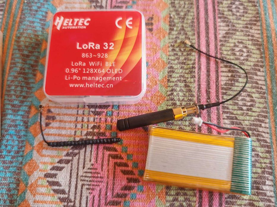 Heltec LoRa 32 V3 / Meshtastic Node + Батерия + Антена