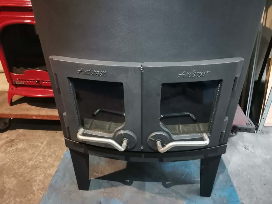 Скандинавска чугунена печка