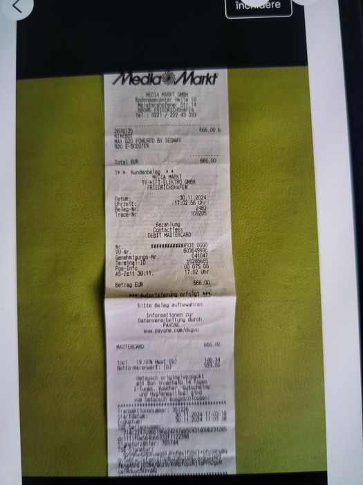 Trotinetă Ninebot g2 Max