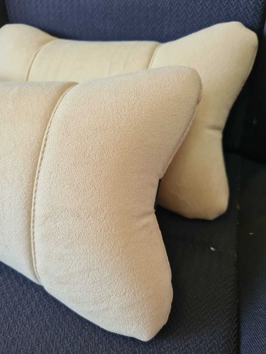 Perne tetiera auto 2 buc pe set ALCANTARA +PIELE ECOLOGICA