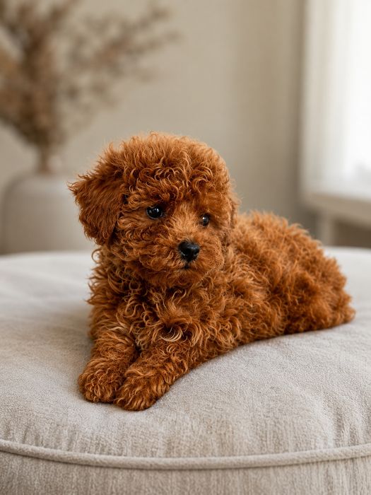 Pudel Mini Toy Red Pudle Poodle