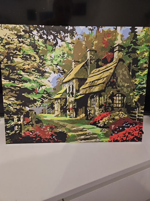 Tablouri pictate pe panza cu acuarele acrilice acrilice