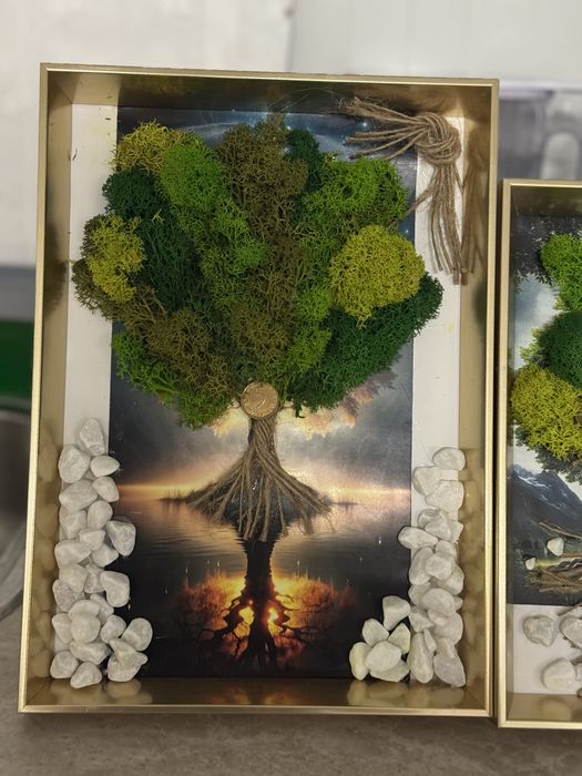 Картина за повод със скандинавски мъх