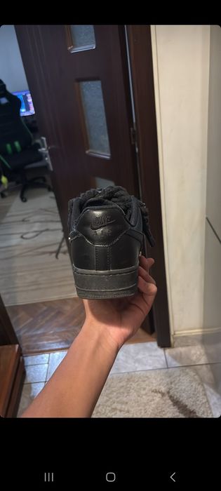 af1 black rope lace