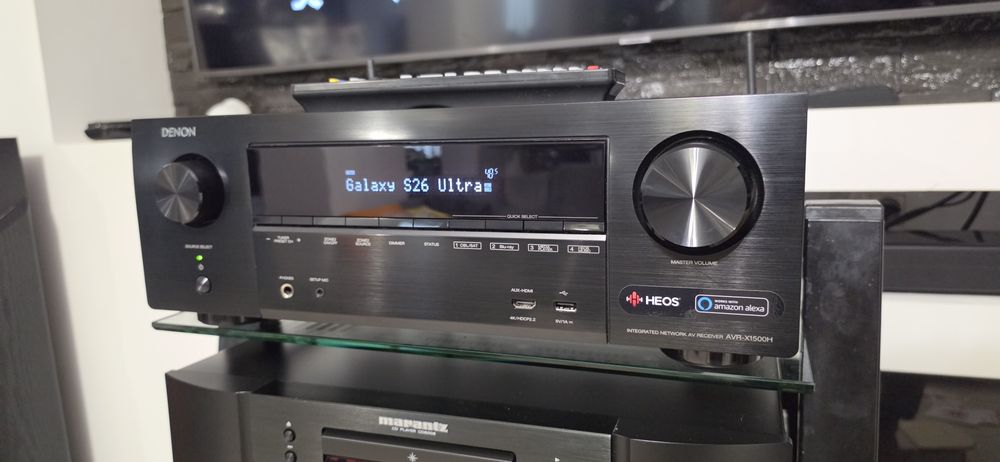 Receiver Denon AVR-X1500H Dolby Atmos Bluetooth Wifi 4k usb arc Phono