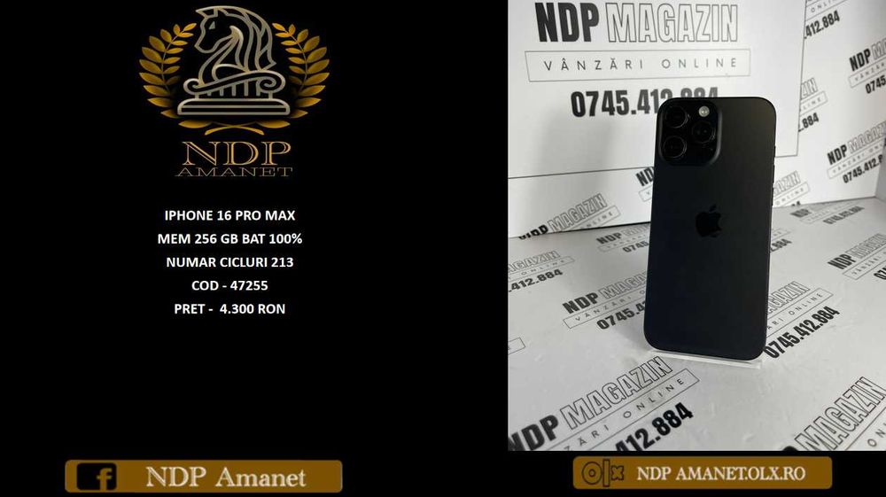NDP Amanet NON-STOP Bld. Iuliu Maniu 69 IPHONE 16 PRO MAX (47255)