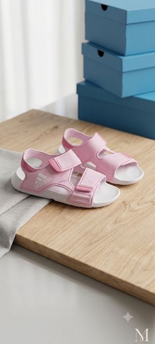 Като Нови! Розови Детски Сандали Adidas – Размер 33
