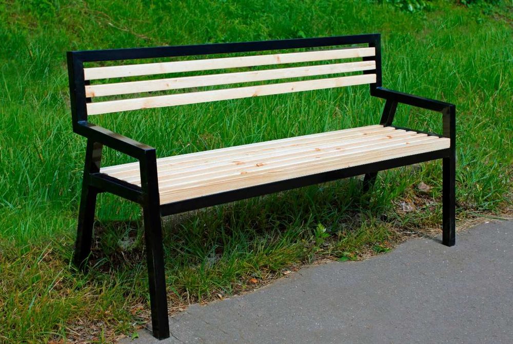 Скамейка со спинкой Тип3