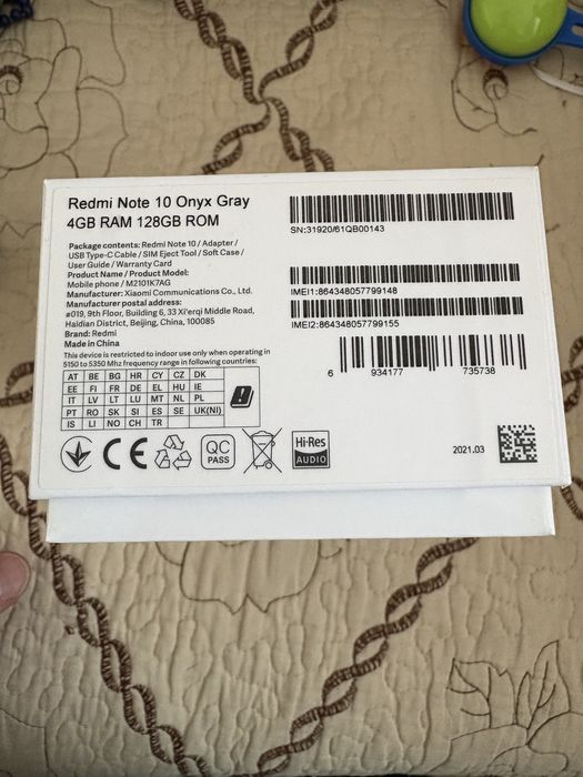 Телефон redmi note 10