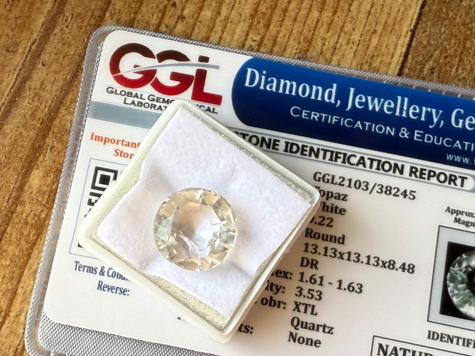 Топаз - 9.22 КАРАТА + Сертификат