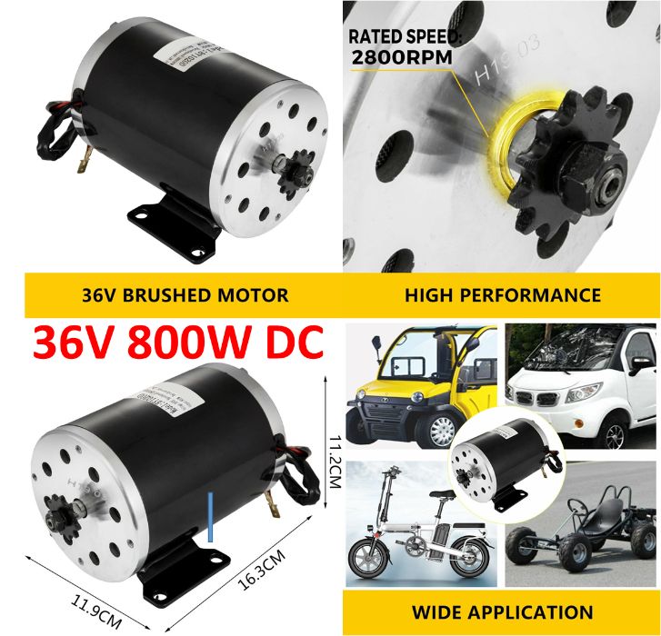 Motor bicicleta electrica DC 48V 1500W 1800W, 48V/60V 2000W. Nou!