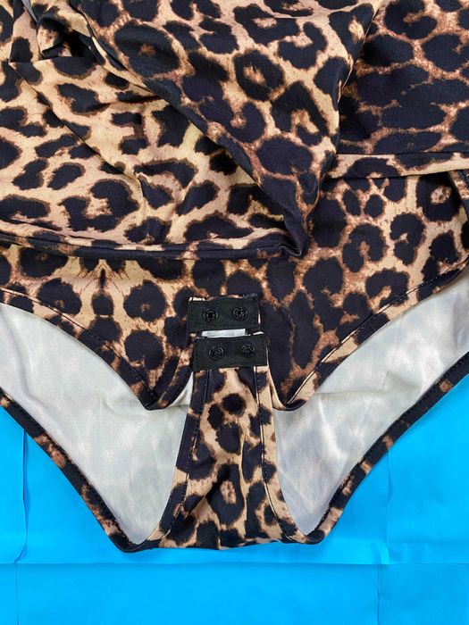 Body damă animal print leopard, mânecă lungă, mărimea L