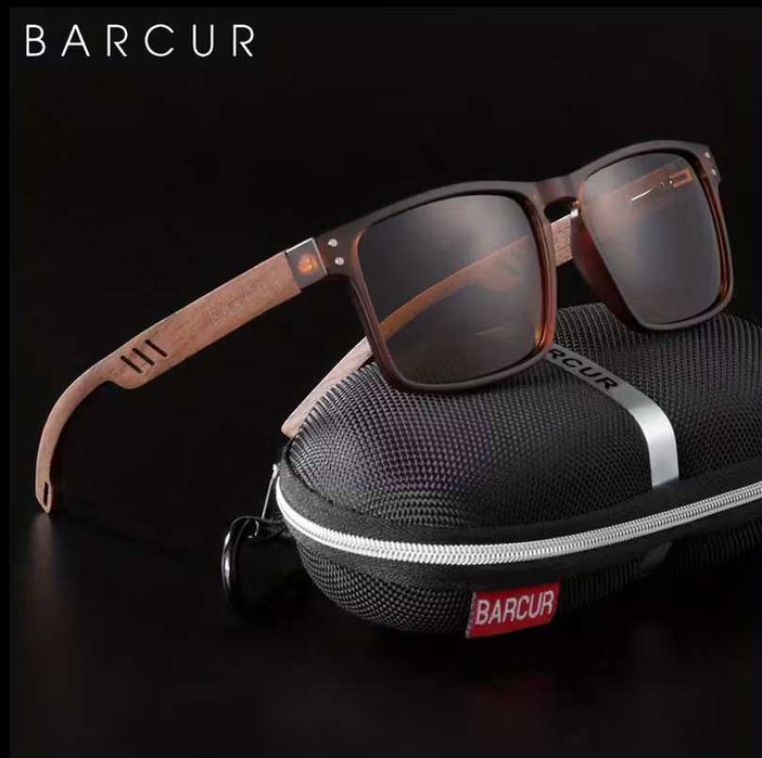 BARCUR дървени слънчеви очила унисекс