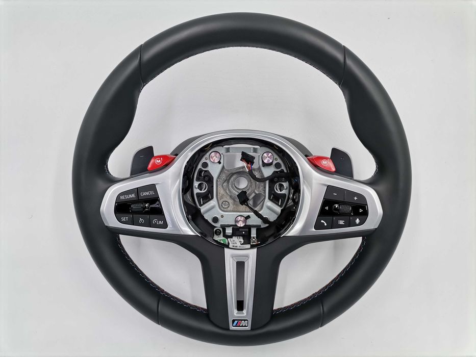 M Sport Черен Спортен Волан BMW X5M X6M M5 F90 M8 F91 F92 F93 F95 F96