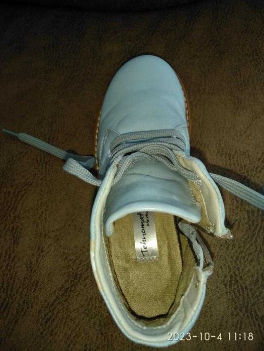 Детски Кларк/Боти №31, естествена кожа,цип отстрани,отлично състояние