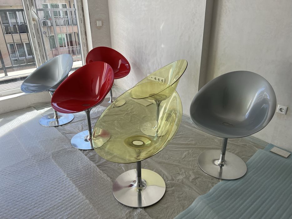 Kartell Eros Swivel дизайнерски винтидж столове стол 6 бр