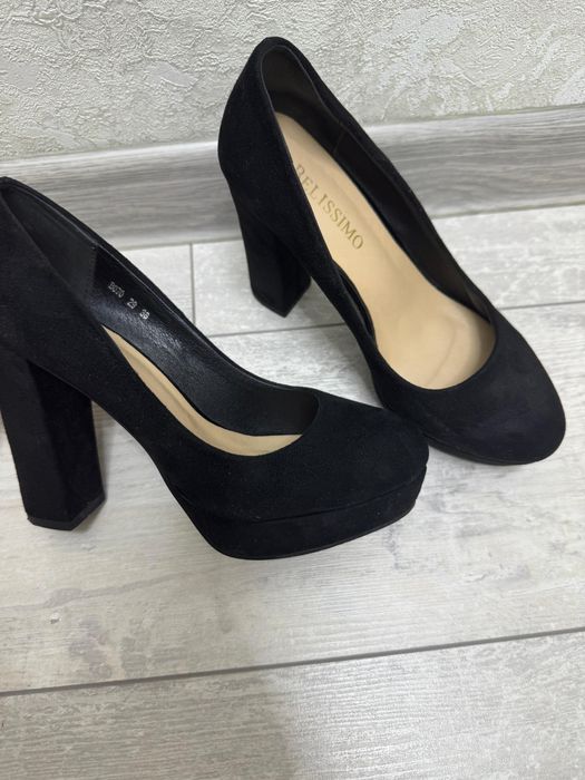 туфли черные, на платформе