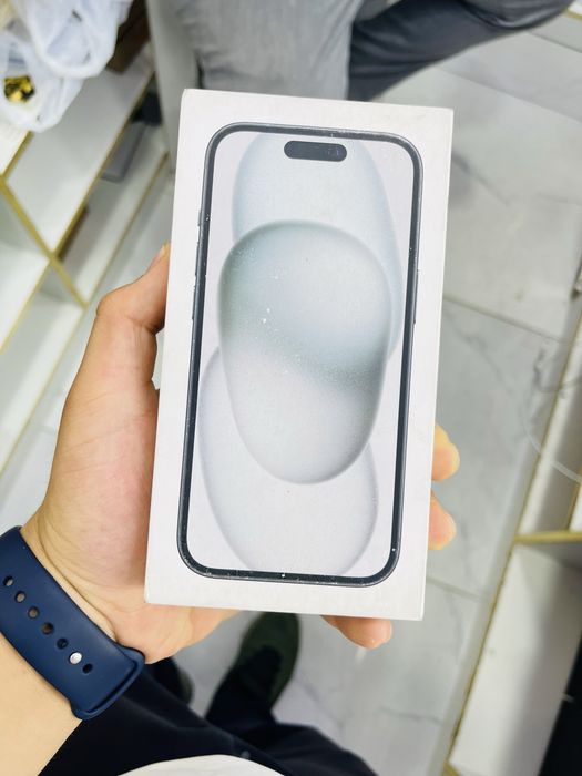 15 new black 128gb garantiya beriladi