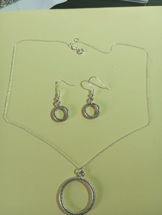 Set cercei și colier argint 925