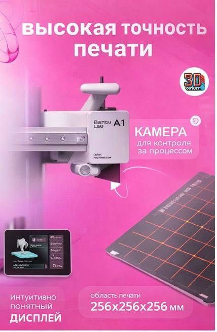 3D Bambu Lab A1 КОМБО ЕВРО В наличии/Гарантия/Доставка и Установка