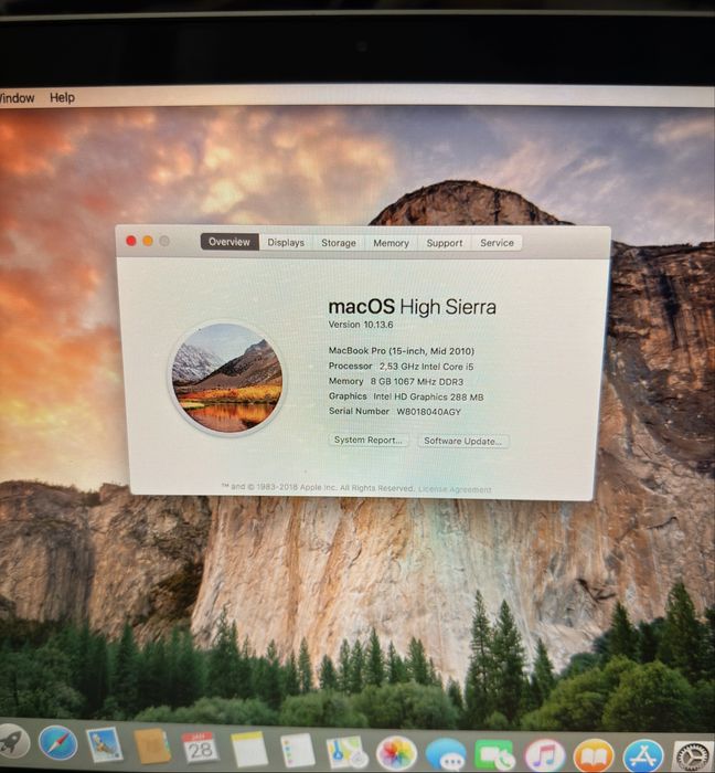 Laptop Apple MacBook Pro 15 inch