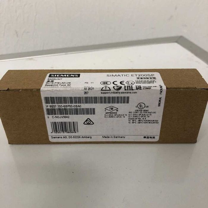 Modul unitate de bază Siemens ET200SP nou 6ES7193-6BP00-0BA0 193-6BP00-0BA0