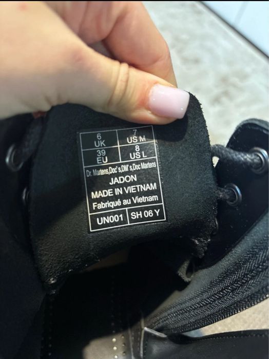 Bocanci de piele Dr  Martens Jadon