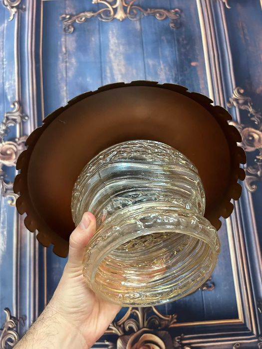 DN569 Lampa de tavan lustra 28cm  diametru alama h - 16cm masiva