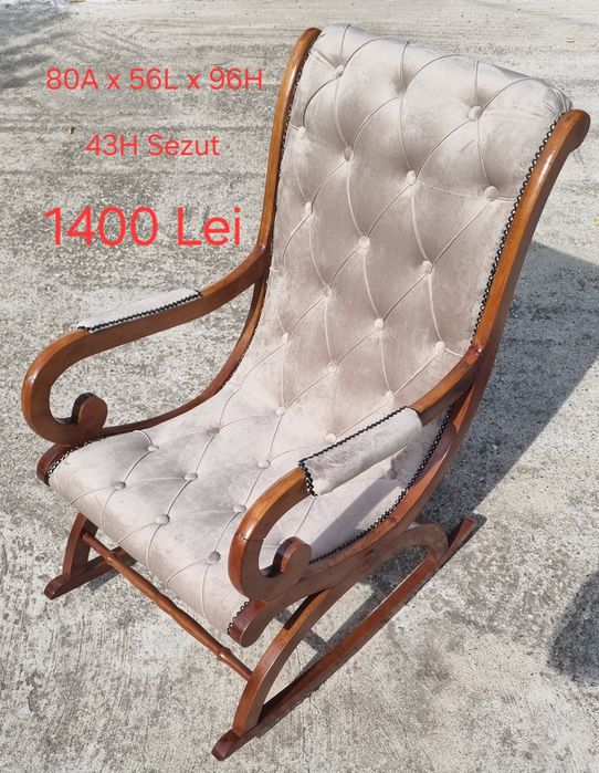 Fotolii / Scaun Baroc din Lemn Masiv Sculptat