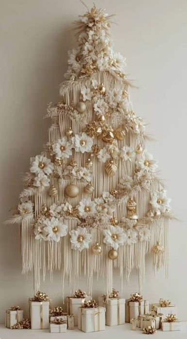 Плетёная интерьерная Ёлка