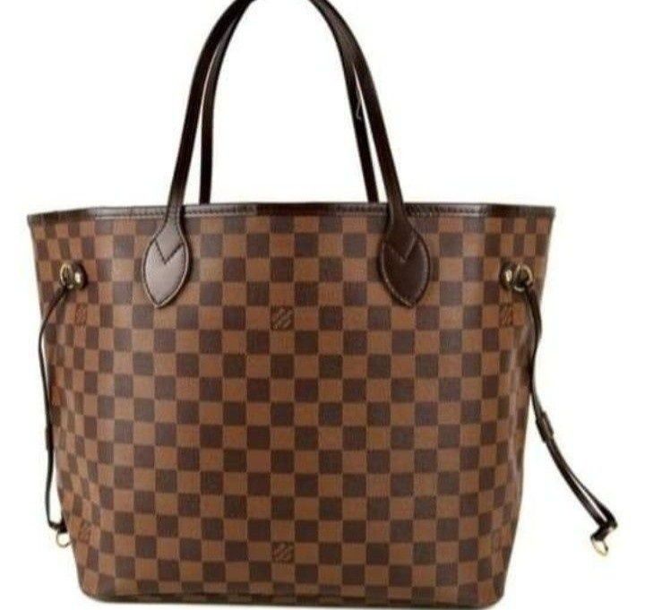 Geanta piele naturala LV Neverfull,portofel simplu atasat,certificat