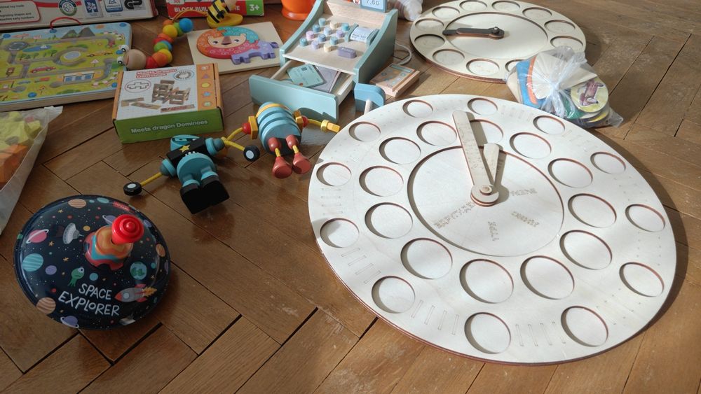 Запазени дървени образователни играчки за деца (2-3 г.) – Монтесори