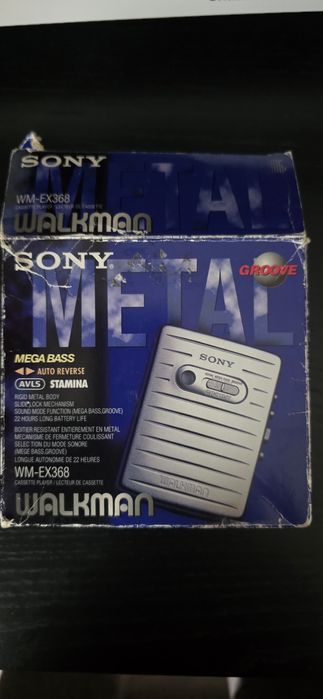 Sony Walkman WM-EX368 | Cutie + Manuale | Metal | Necesită curea
