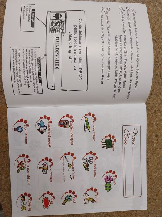 Engleza pentru clasa 1