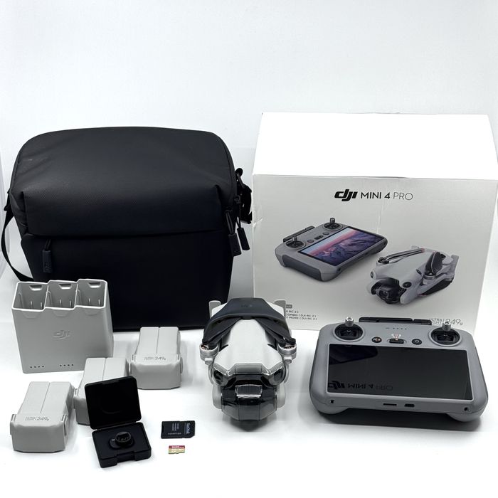 Drona DJI Mini 4 Pro Fly More Combo | ca NOUA | SanDisk + Wide Lens | Factura + Garantie | Pret Fix |