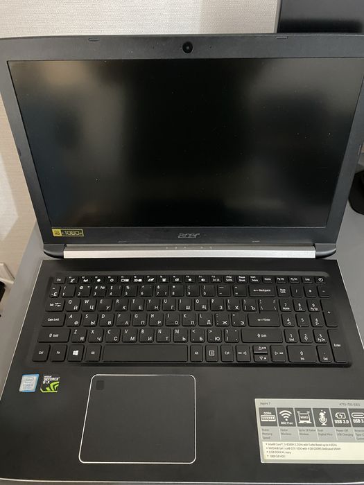 Ноутбук Acer Aspire 7 A715-72G