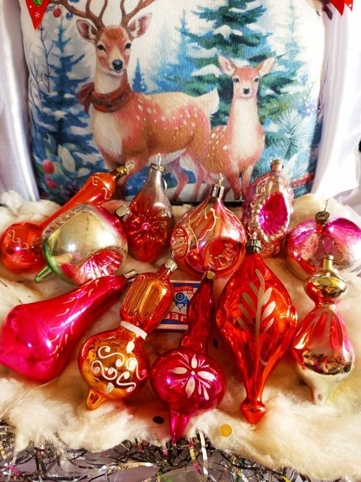 Елочные игрушки, стекло СССР