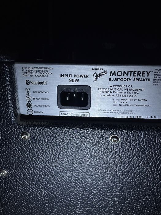 Bleutooth колонка Fender