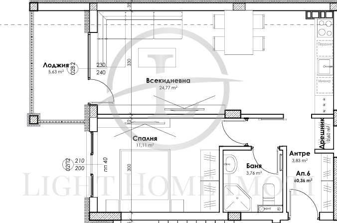 Продава се Двустаен апартамент в Пловдив, Прослав - 68 кв.м за 1015 €/кв.м - Снимка #2