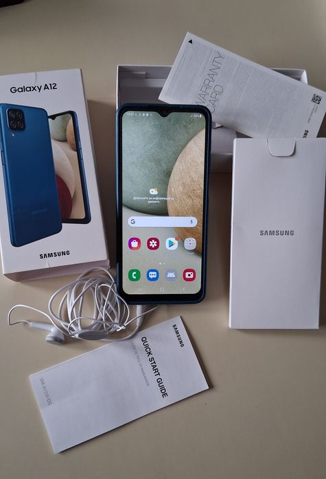 Смартфон SAMSUNG Galaxy A12 128 gb RAM 8 gb в отлично състояние