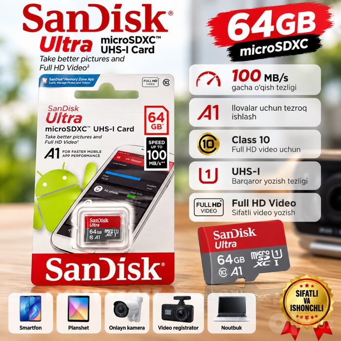 Ultra microSD флешка
