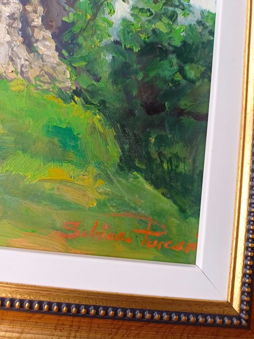 Tablou pictat pe panza Castelul Bran